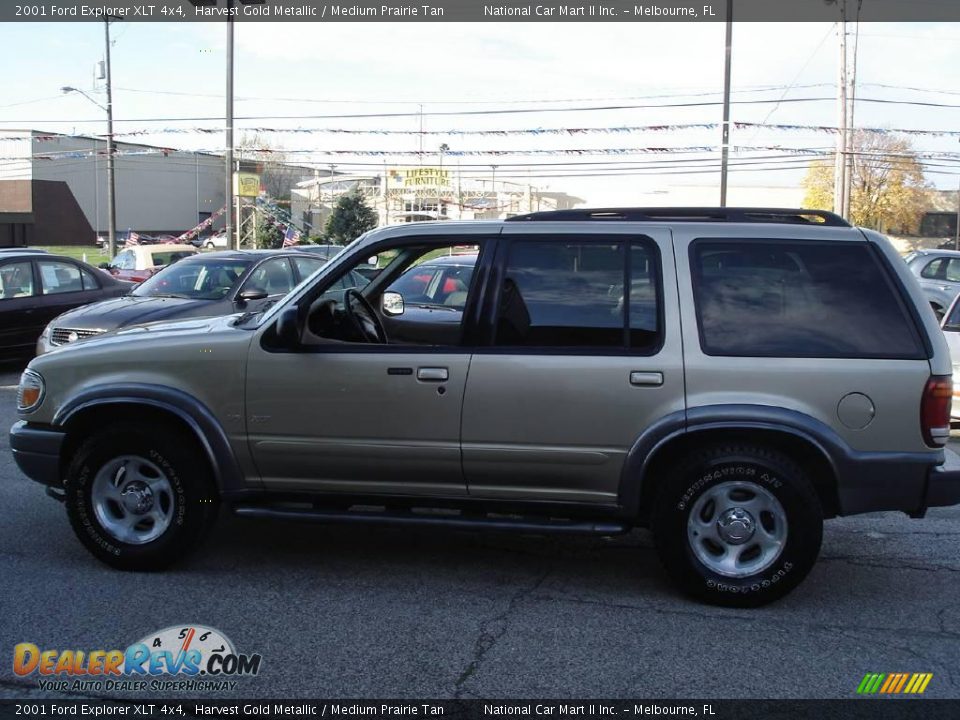 2001 Ford Explorer XLT 4x4 Harvest Gold Metallic / Medium Prairie Tan Photo #7