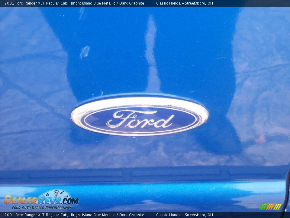 2001 Ford Ranger XLT Regular Cab Bright Island Blue Metallic / Dark Graphite Photo #10
