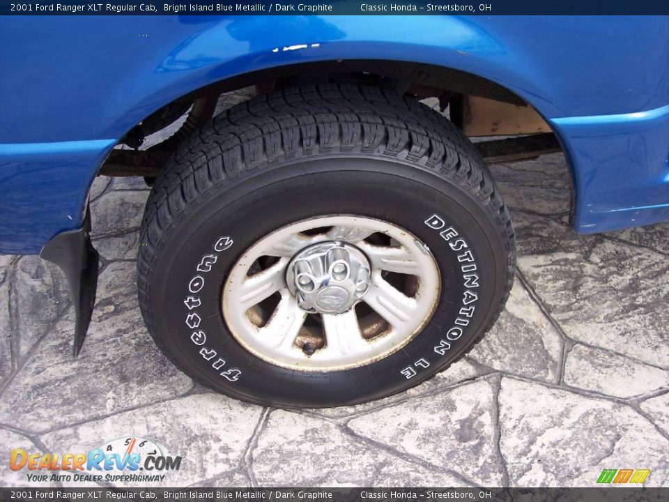2001 Ford Ranger XLT Regular Cab Bright Island Blue Metallic / Dark Graphite Photo #12