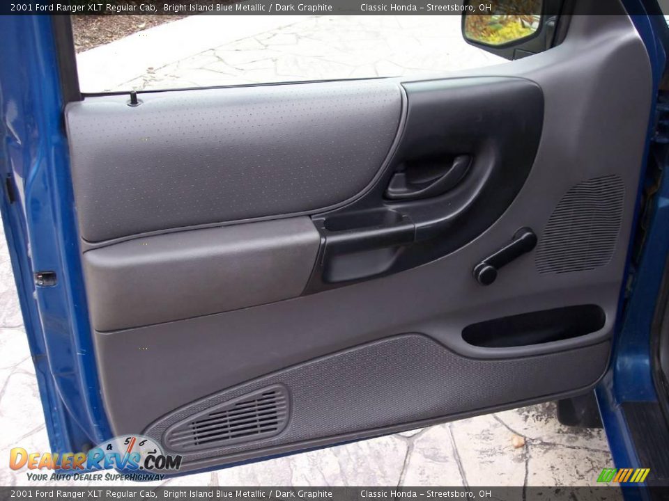 2001 Ford Ranger XLT Regular Cab Bright Island Blue Metallic / Dark Graphite Photo #14