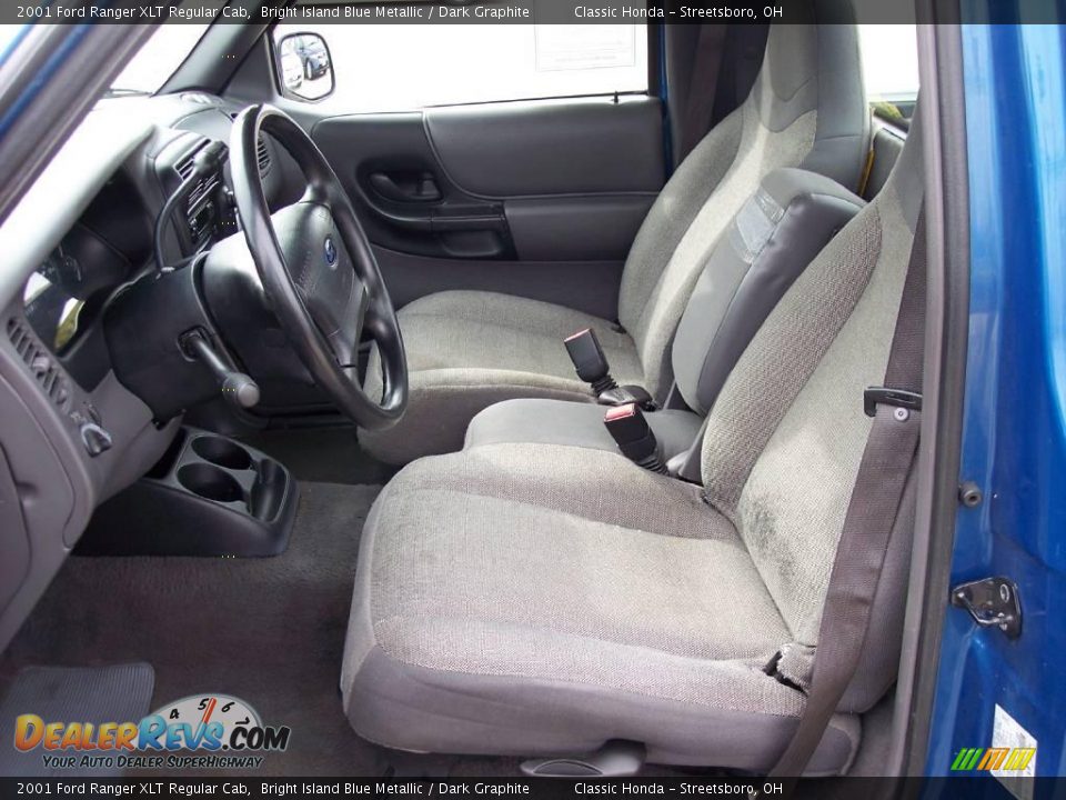 2001 Ford Ranger XLT Regular Cab Bright Island Blue Metallic / Dark Graphite Photo #15