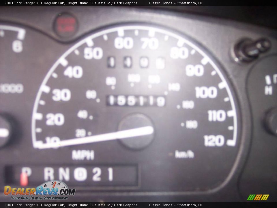 2001 Ford Ranger XLT Regular Cab Bright Island Blue Metallic / Dark Graphite Photo #18