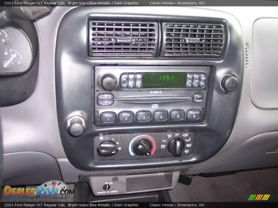 2001 Ford Ranger XLT Regular Cab Bright Island Blue Metallic / Dark Graphite Photo #19