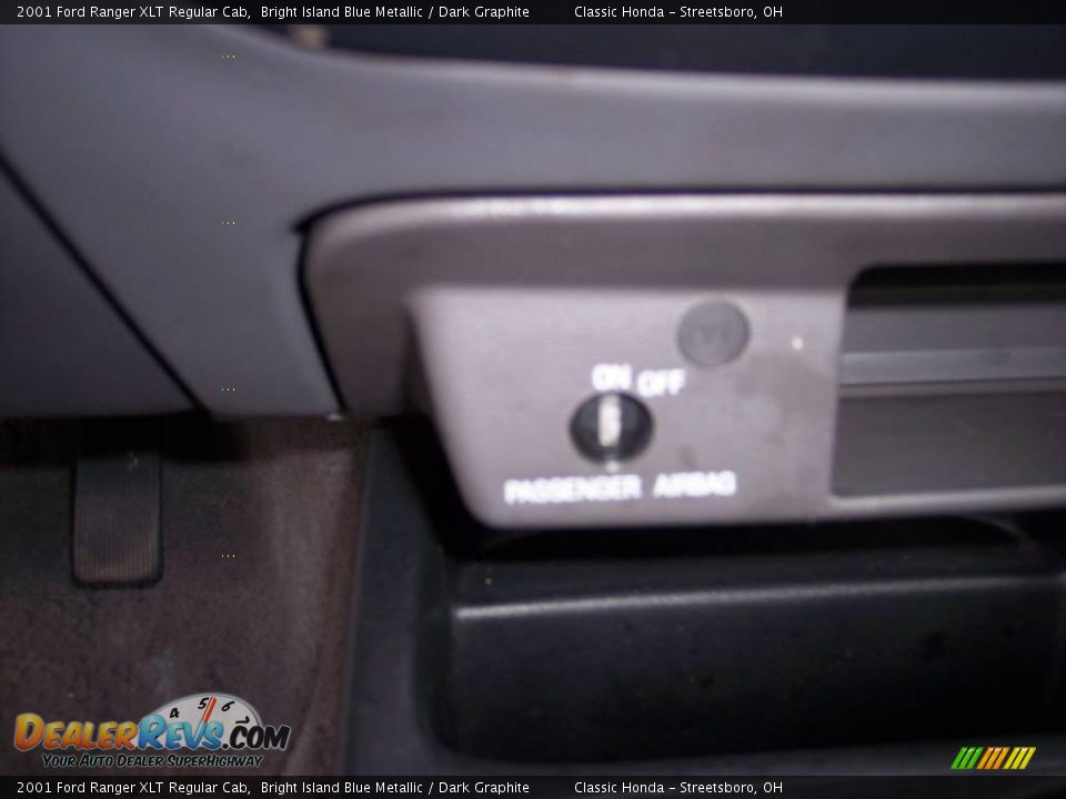 2001 Ford Ranger XLT Regular Cab Bright Island Blue Metallic / Dark Graphite Photo #22