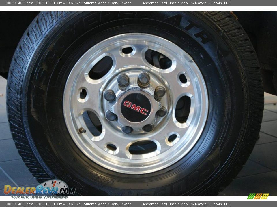 2004 GMC Sierra 2500HD SLT Crew Cab 4x4 Summit White / Dark Pewter Photo #13