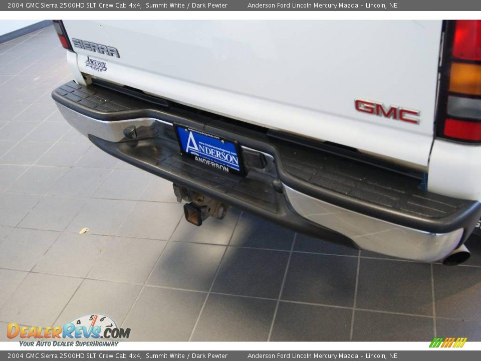 2004 GMC Sierra 2500HD SLT Crew Cab 4x4 Summit White / Dark Pewter Photo #23