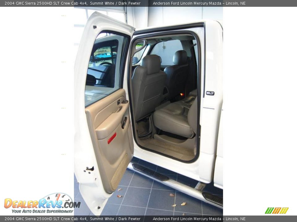 2004 GMC Sierra 2500HD SLT Crew Cab 4x4 Summit White / Dark Pewter Photo #26