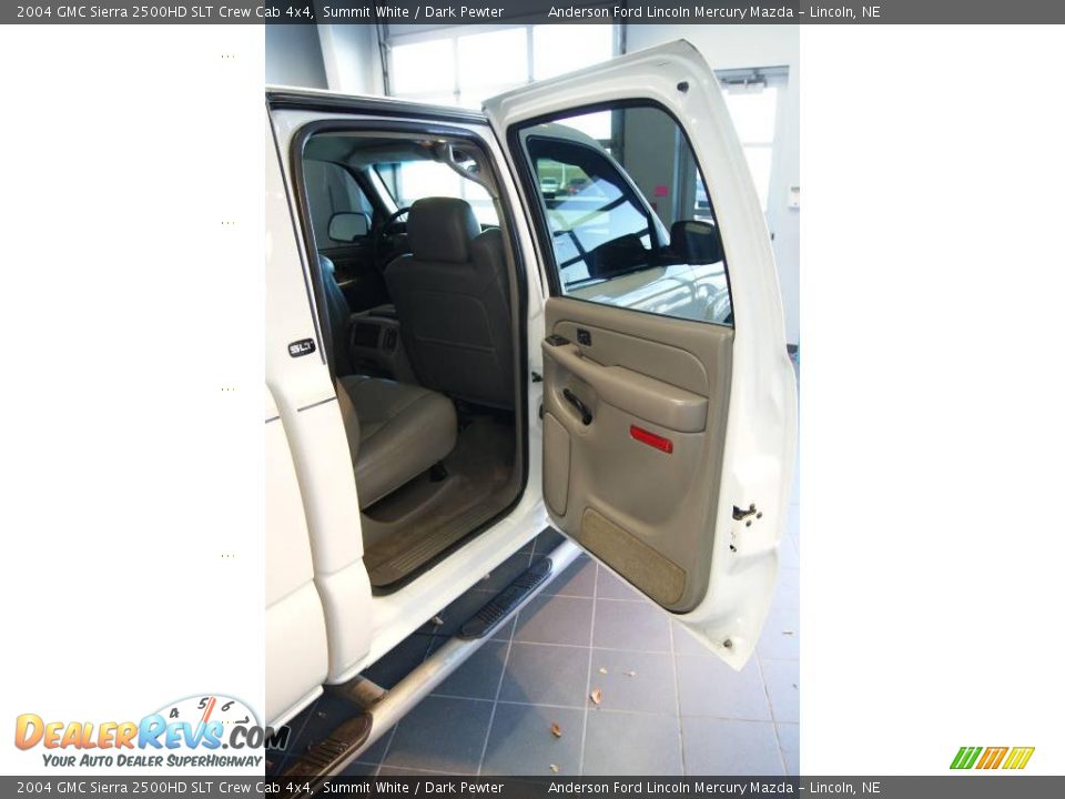 2004 GMC Sierra 2500HD SLT Crew Cab 4x4 Summit White / Dark Pewter Photo #27