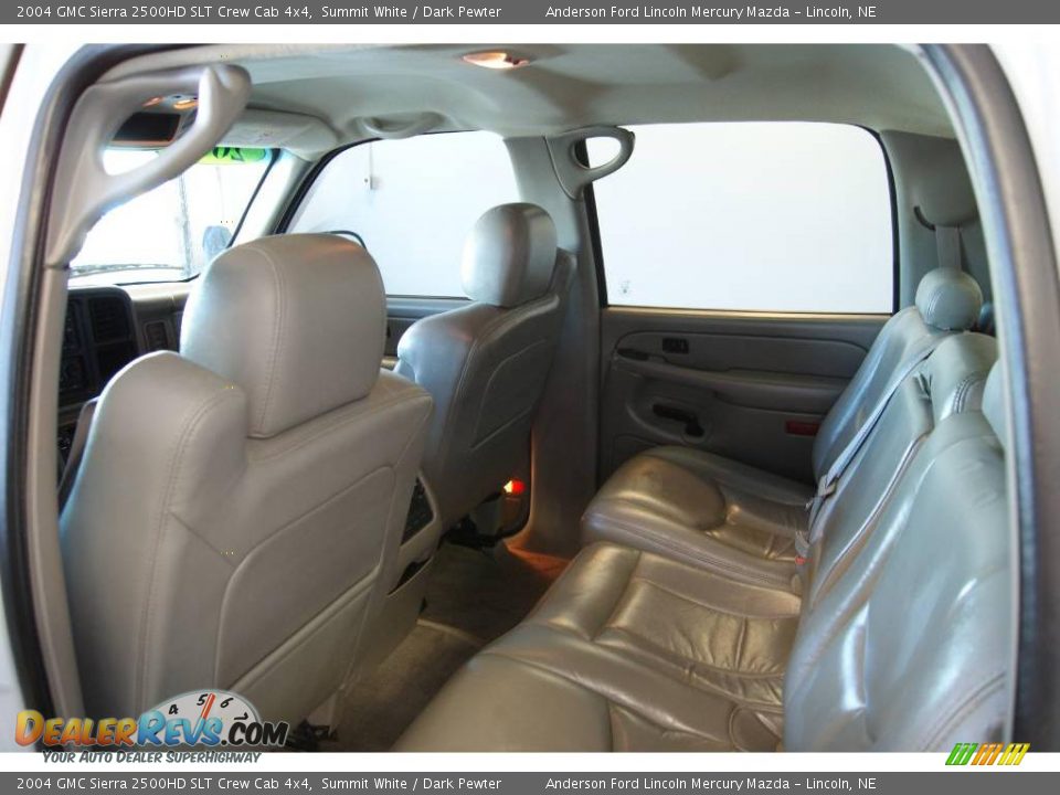 2004 GMC Sierra 2500HD SLT Crew Cab 4x4 Summit White / Dark Pewter Photo #31