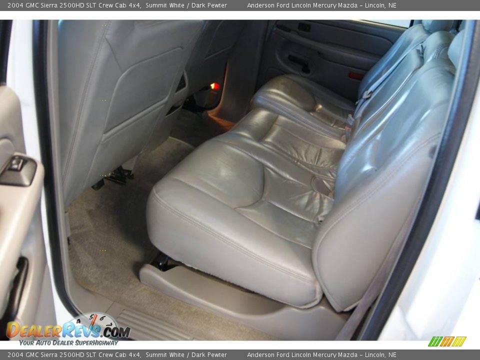 2004 GMC Sierra 2500HD SLT Crew Cab 4x4 Summit White / Dark Pewter Photo #32