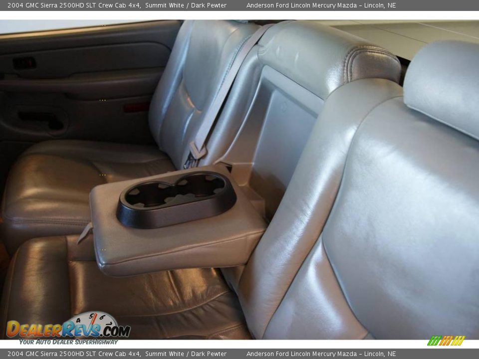 2004 GMC Sierra 2500HD SLT Crew Cab 4x4 Summit White / Dark Pewter Photo #34