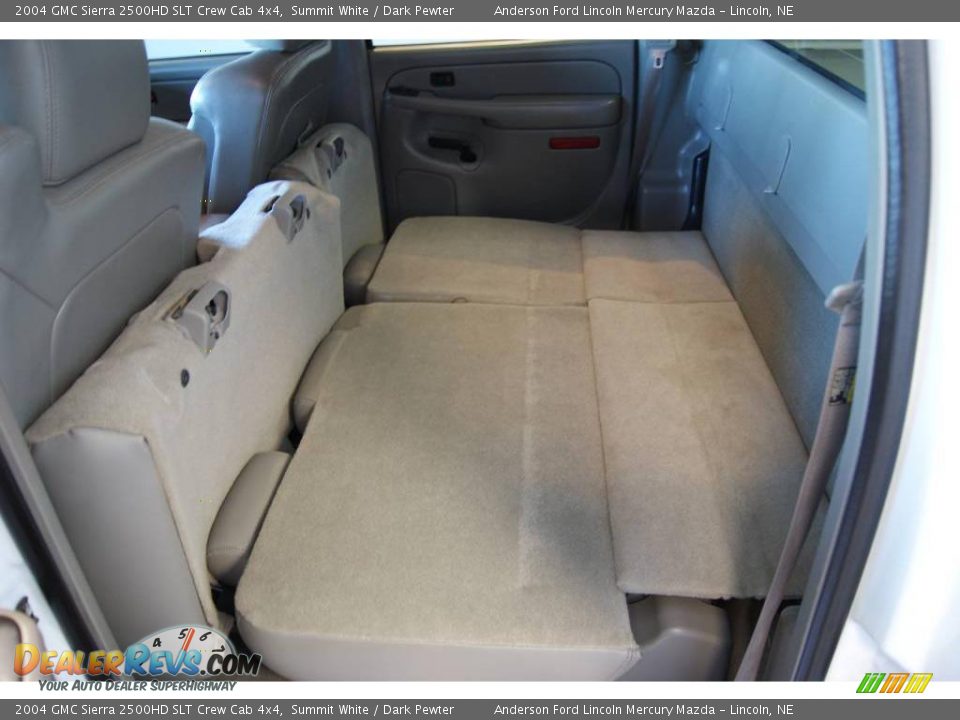 2004 GMC Sierra 2500HD SLT Crew Cab 4x4 Summit White / Dark Pewter Photo #35