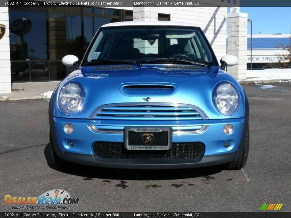 2002 Mini Cooper S Hardtop Electric Blue Metallic / Panther Black Photo #3