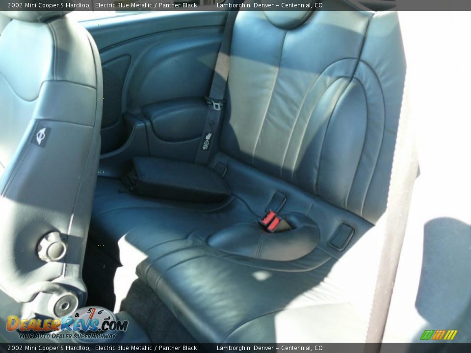 2002 Mini Cooper S Hardtop Electric Blue Metallic / Panther Black Photo #17