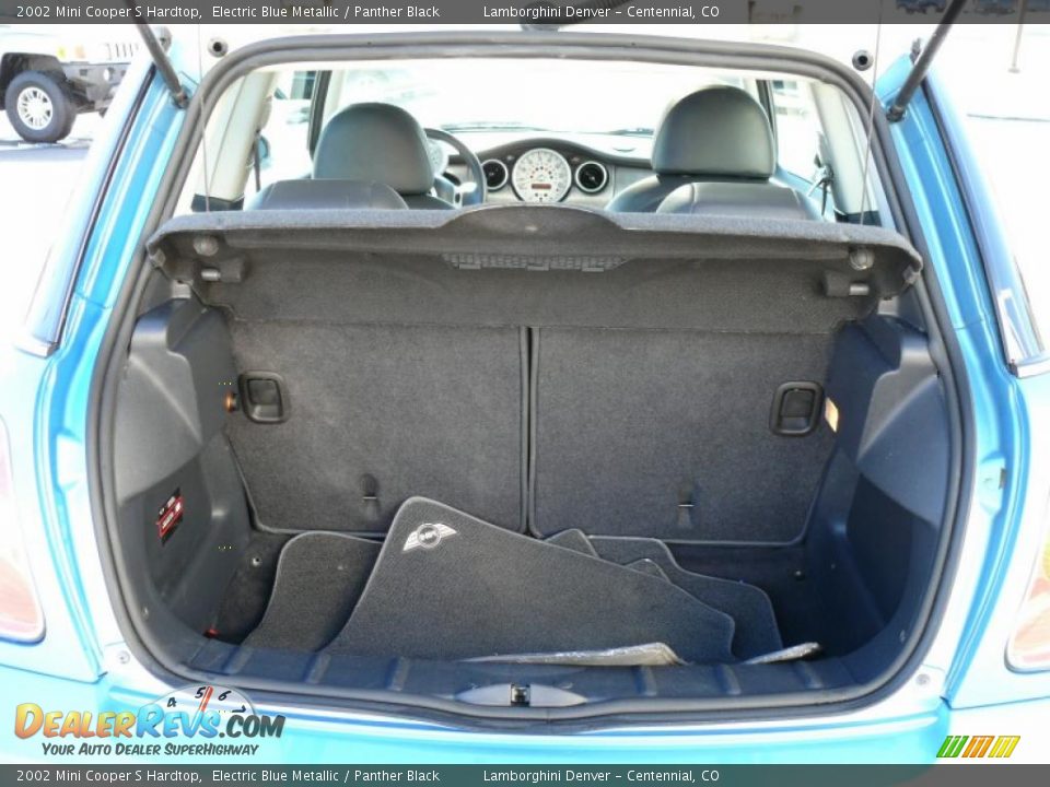 2002 Mini Cooper S Hardtop Electric Blue Metallic / Panther Black Photo #21