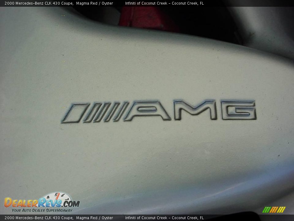 2000 Mercedes-Benz CLK 430 Coupe Magma Red / Oyster Photo #16