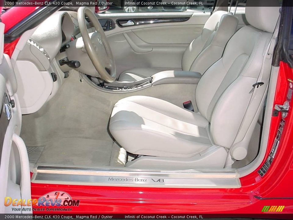 2000 Mercedes-Benz CLK 430 Coupe Magma Red / Oyster Photo #18