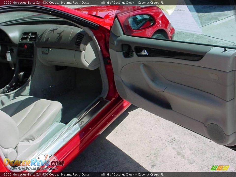 2000 Mercedes-Benz CLK 430 Coupe Magma Red / Oyster Photo #19