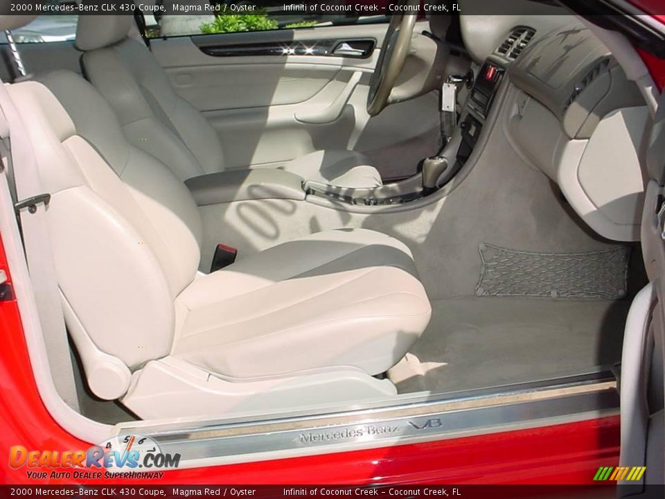 2000 Mercedes-Benz CLK 430 Coupe Magma Red / Oyster Photo #20