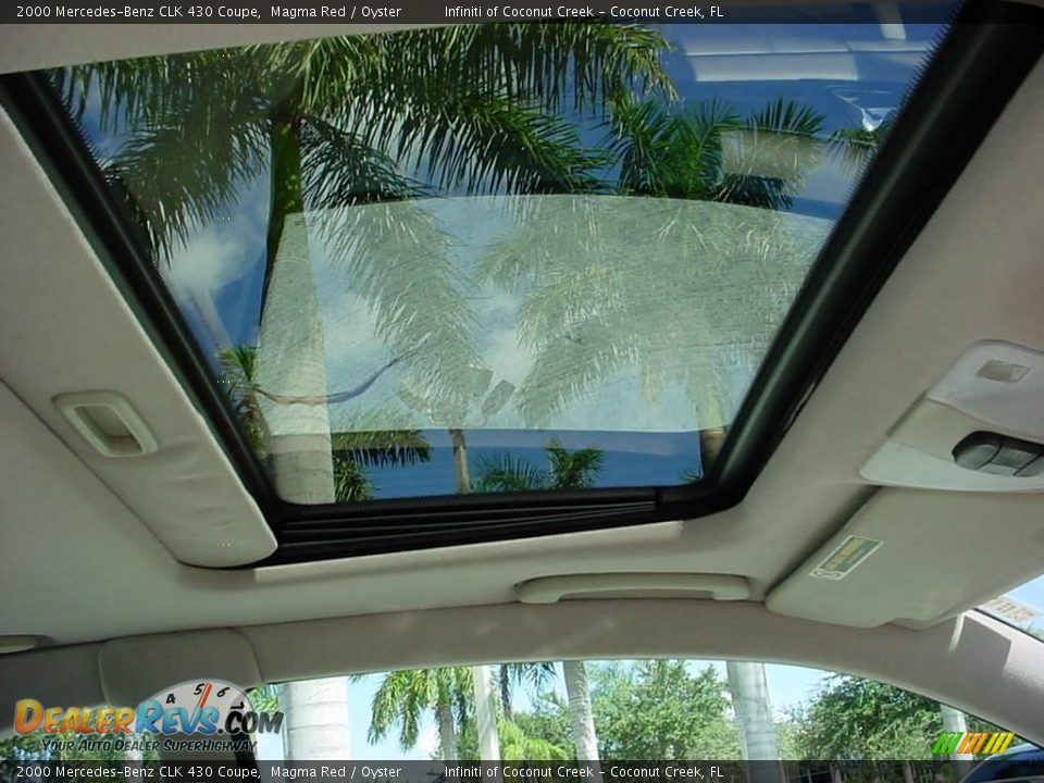 2000 Mercedes-Benz CLK 430 Coupe Magma Red / Oyster Photo #22