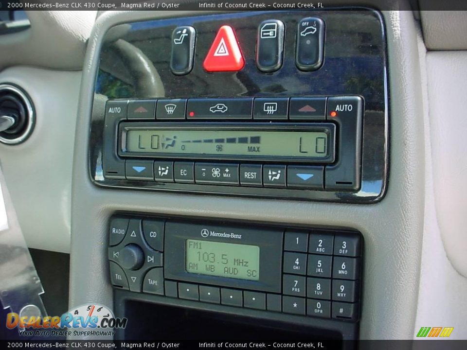 2000 Mercedes-Benz CLK 430 Coupe Magma Red / Oyster Photo #23