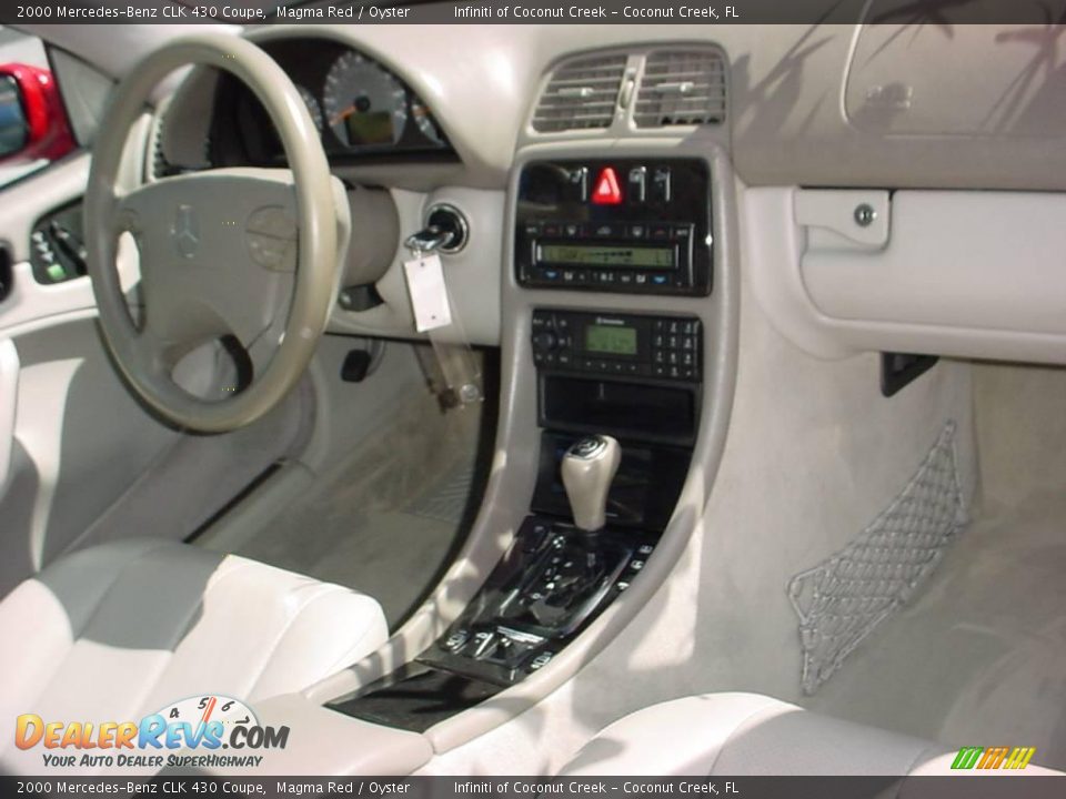 2000 Mercedes-Benz CLK 430 Coupe Magma Red / Oyster Photo #24