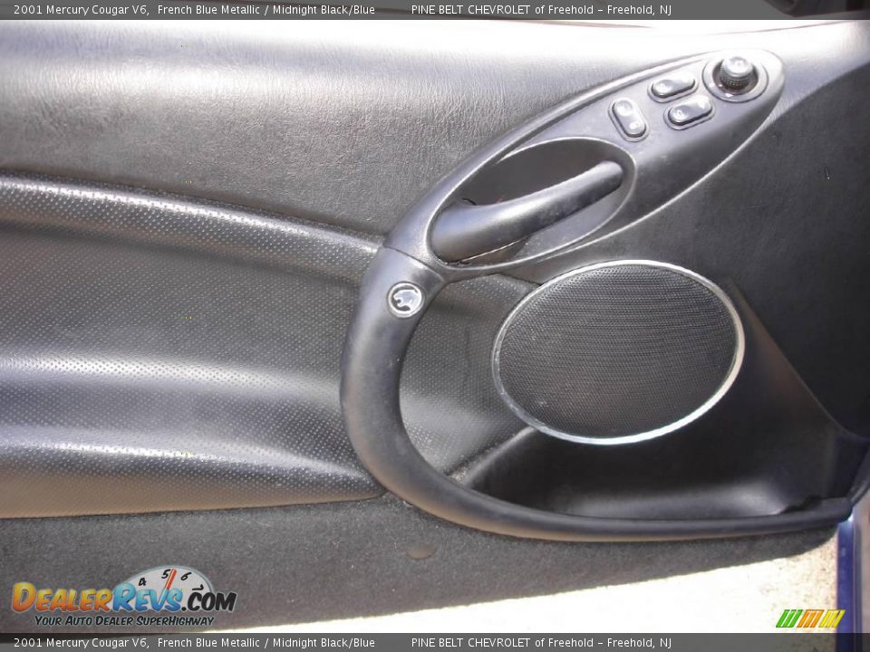 2001 Mercury Cougar V6 French Blue Metallic / Midnight Black/Blue Photo #7
