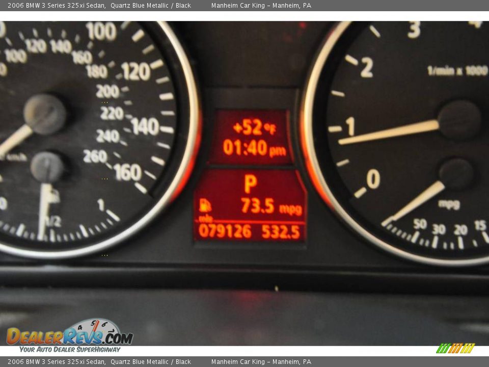 2006 BMW 3 Series 325xi Sedan Quartz Blue Metallic / Black Photo #9