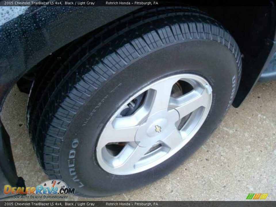 2005 Chevrolet TrailBlazer LS 4x4 Black / Light Gray Photo #9