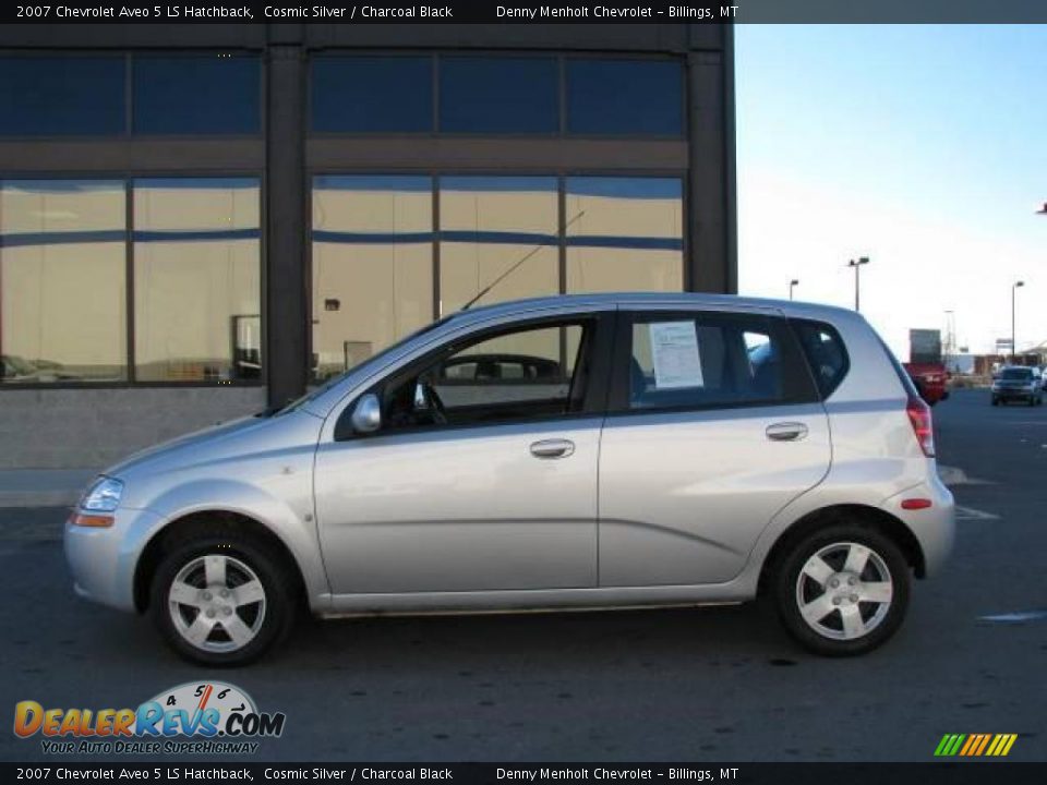 2007 Chevrolet Aveo 5 LS Hatchback Cosmic Silver / Charcoal Black Photo #1