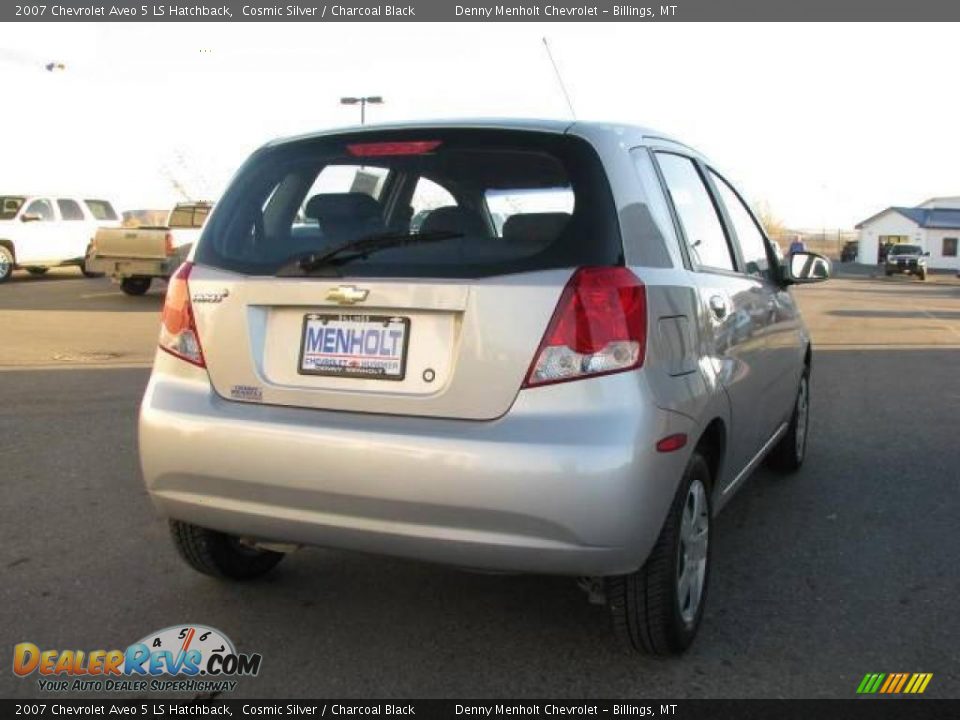 2007 Chevrolet Aveo 5 LS Hatchback Cosmic Silver / Charcoal Black Photo #5