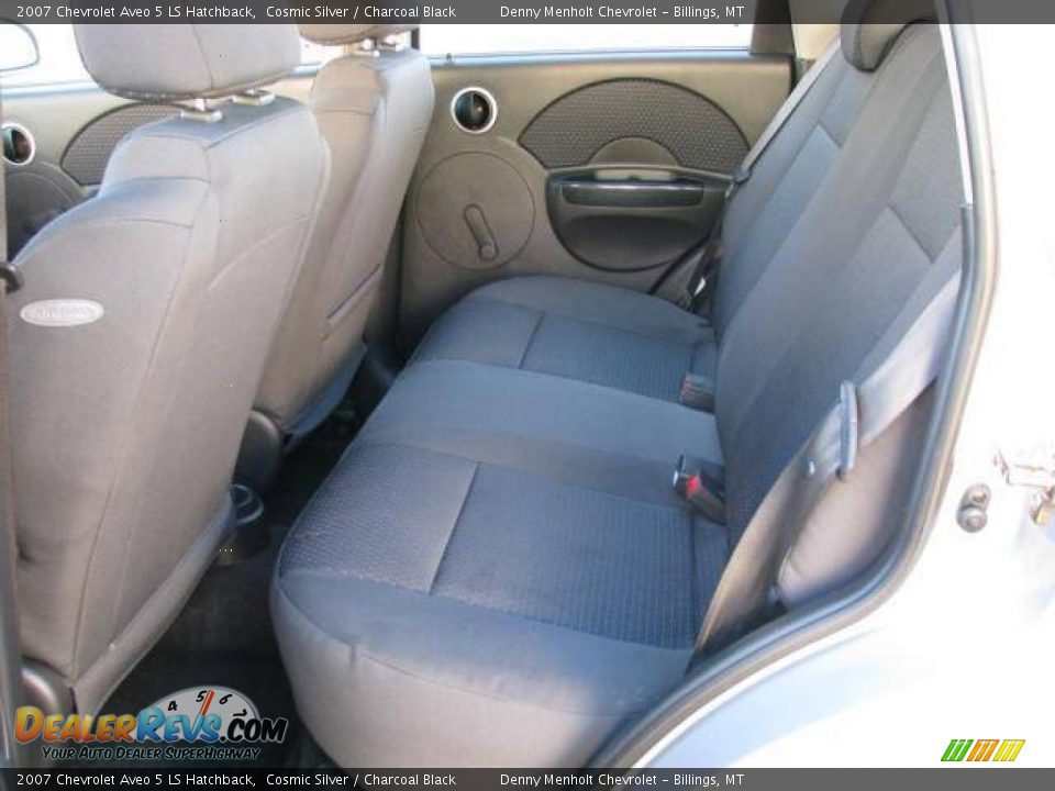 2007 Chevrolet Aveo 5 LS Hatchback Cosmic Silver / Charcoal Black Photo #7