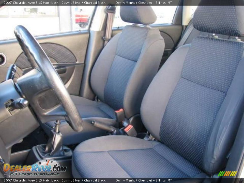 2007 Chevrolet Aveo 5 LS Hatchback Cosmic Silver / Charcoal Black Photo #8