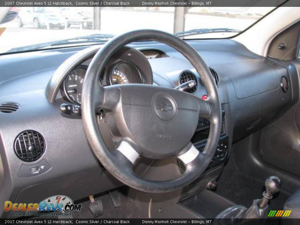 2007 Chevrolet Aveo 5 LS Hatchback Cosmic Silver / Charcoal Black Photo #9