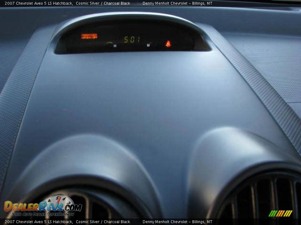2007 Chevrolet Aveo 5 LS Hatchback Cosmic Silver / Charcoal Black Photo #11