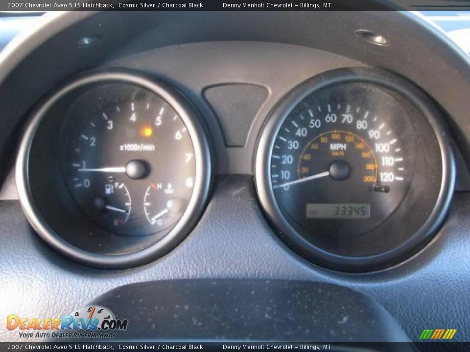 2007 Chevrolet Aveo 5 LS Hatchback Cosmic Silver / Charcoal Black Photo #12