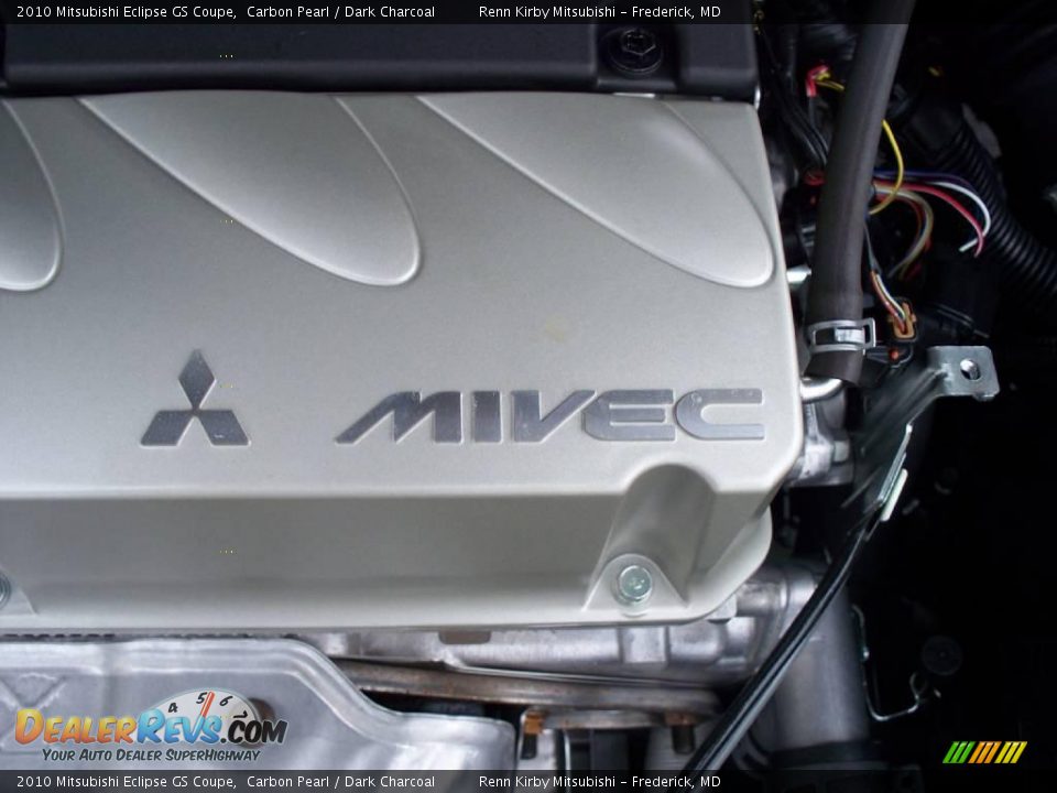 2010 Mitsubishi Eclipse GS Coupe Carbon Pearl / Dark Charcoal Photo #23