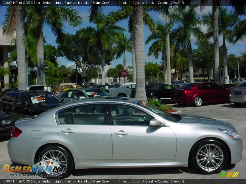 2007 Infiniti G 35 S Sport Sedan Liquid Platinum Metallic / Stone Gray Photo #2