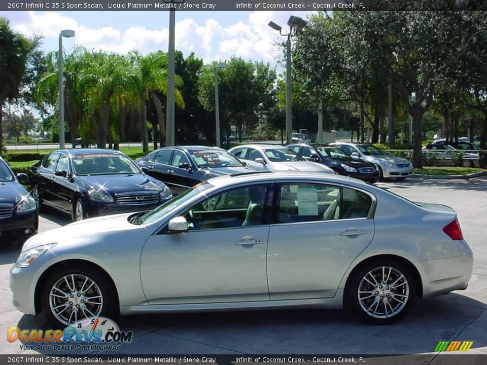 2007 Infiniti G 35 S Sport Sedan Liquid Platinum Metallic / Stone Gray Photo #6