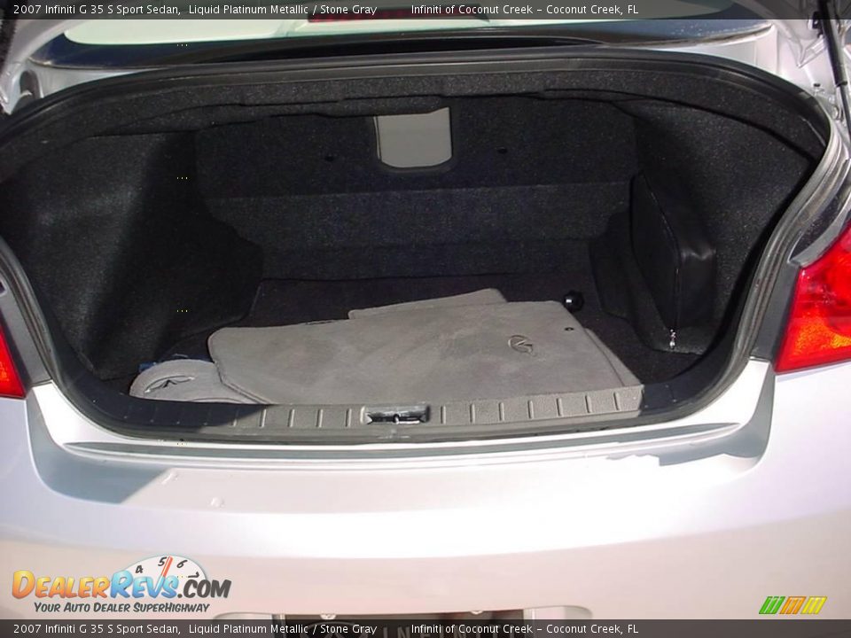 2007 Infiniti G 35 S Sport Sedan Liquid Platinum Metallic / Stone Gray Photo #15