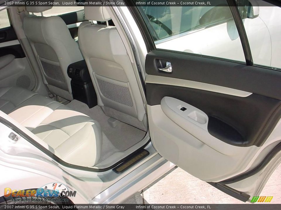 2007 Infiniti G 35 S Sport Sedan Liquid Platinum Metallic / Stone Gray Photo #21