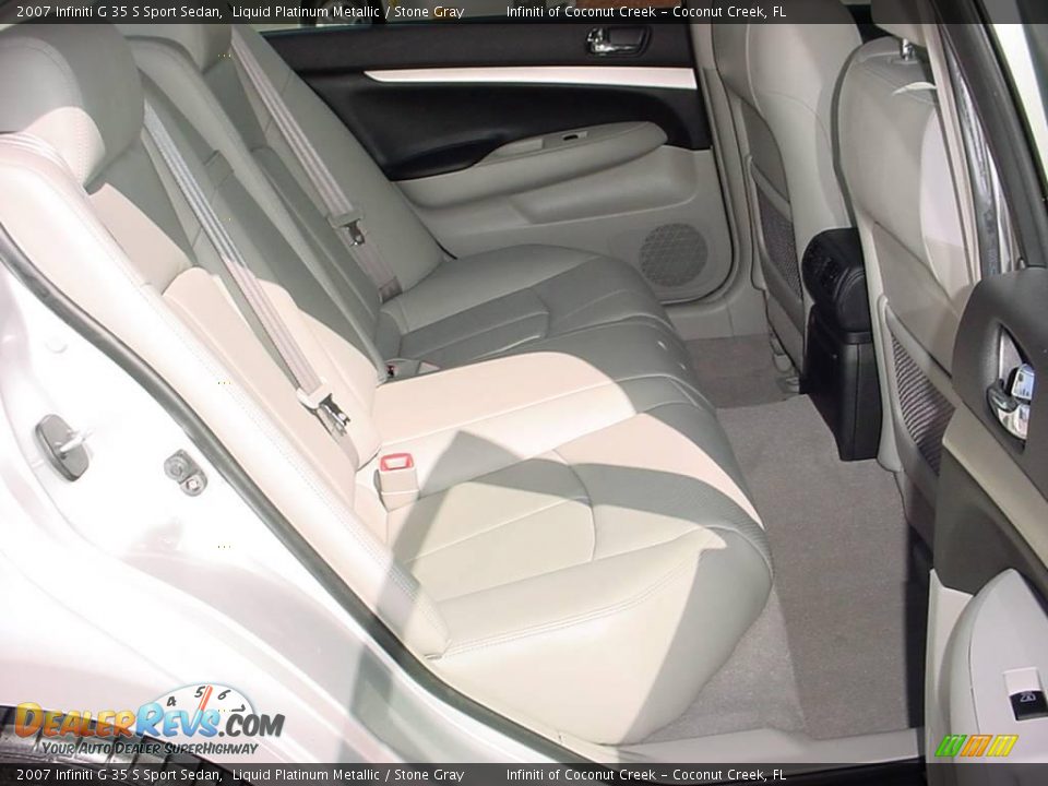 2007 Infiniti G 35 S Sport Sedan Liquid Platinum Metallic / Stone Gray Photo #22