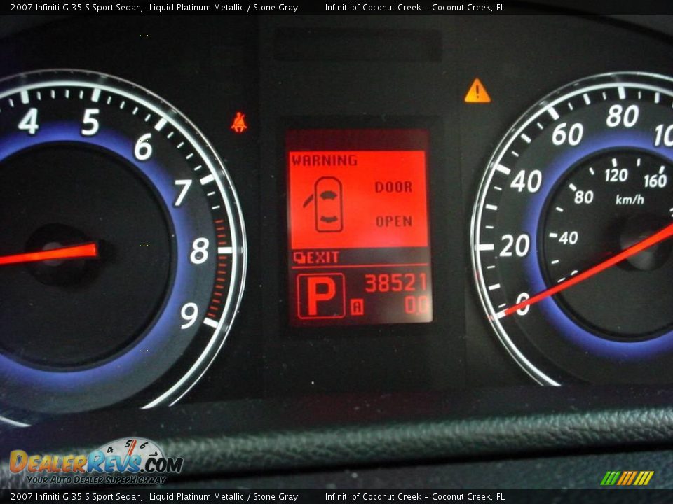 2007 Infiniti G 35 S Sport Sedan Liquid Platinum Metallic / Stone Gray Photo #28