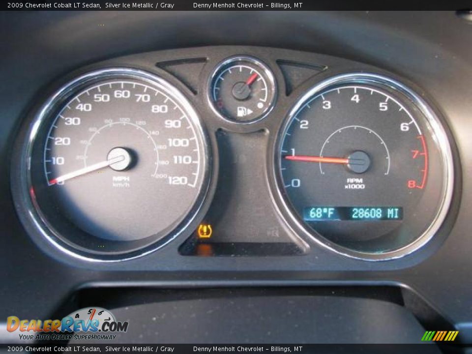 2009 Chevrolet Cobalt LT Sedan Silver Ice Metallic / Gray Photo #12