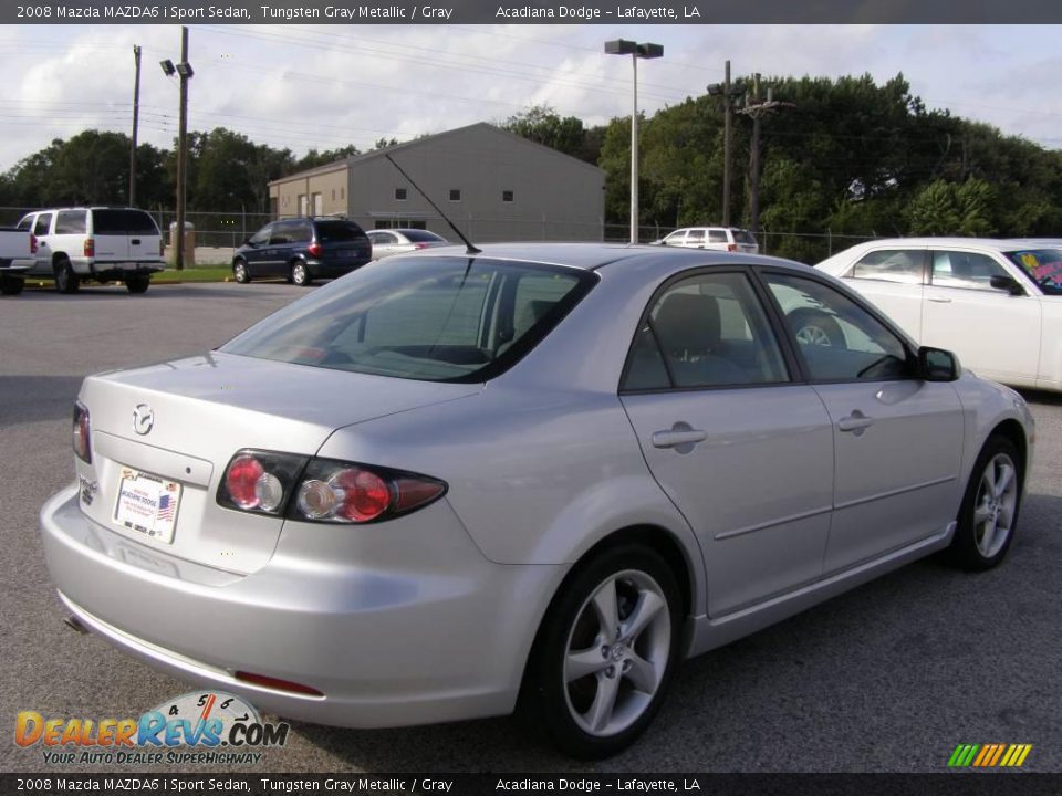 2008 Mazda MAZDA6 i Sport Sedan Tungsten Gray Metallic / Gray Photo #3