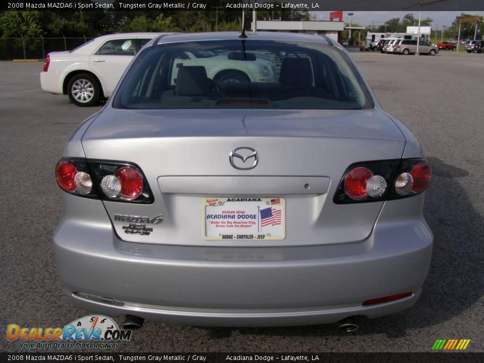 2008 Mazda MAZDA6 i Sport Sedan Tungsten Gray Metallic / Gray Photo #4