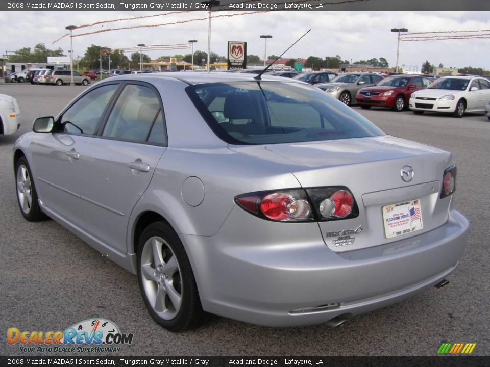 2008 Mazda MAZDA6 i Sport Sedan Tungsten Gray Metallic / Gray Photo #5