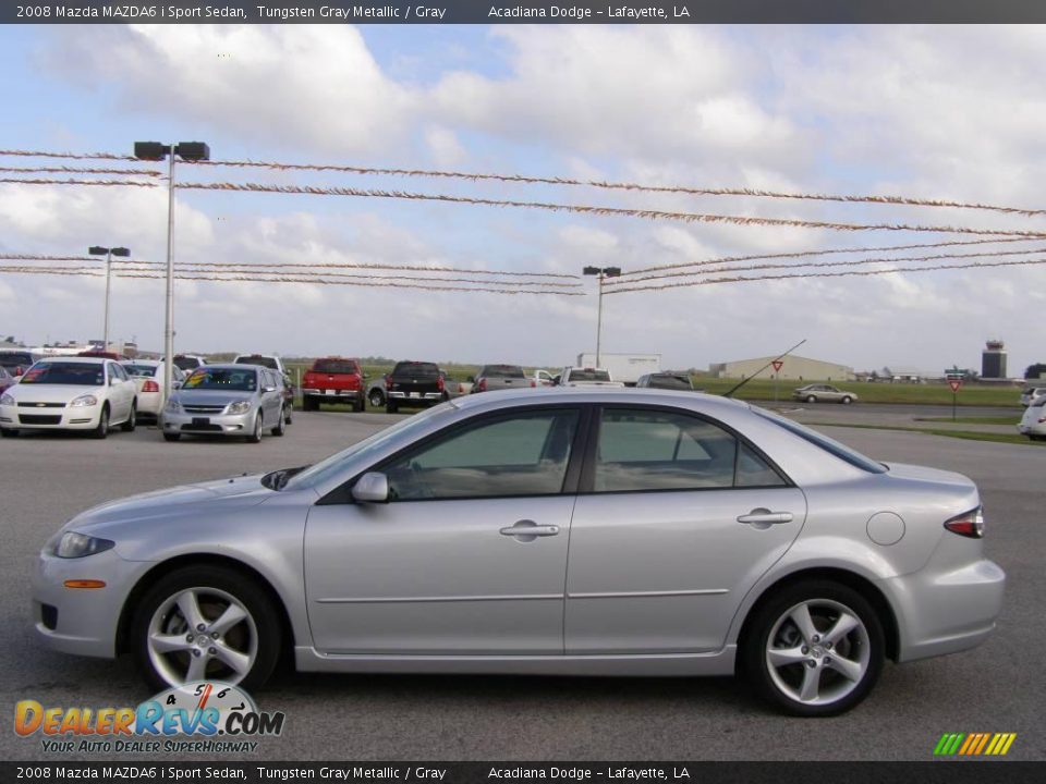 2008 Mazda MAZDA6 i Sport Sedan Tungsten Gray Metallic / Gray Photo #6