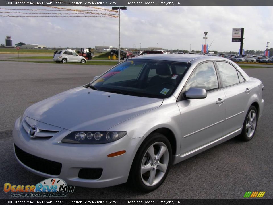 2008 Mazda MAZDA6 i Sport Sedan Tungsten Gray Metallic / Gray Photo #7