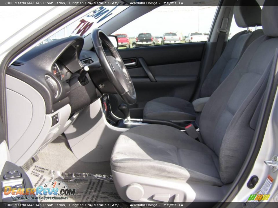 2008 Mazda MAZDA6 i Sport Sedan Tungsten Gray Metallic / Gray Photo #9